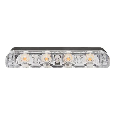 Set 8 stroboscoape cu 4 LED-uri, lumina galbena 12V Breckner Germany - imagine 3