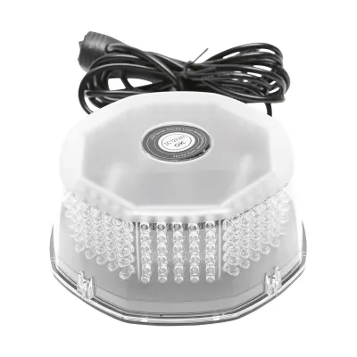 Lampa avertizare rotunda, girofar cu 240 LED-uri lumina galbena, prindere magnetica, intrerupator ON/OFF cu indicator luminos, 12V/24V Breckner Germany - imagine 4