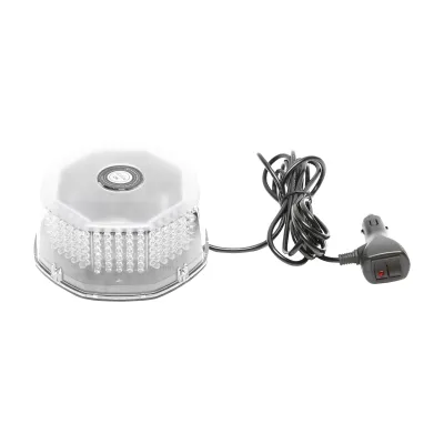 Lampa avertizare rotunda, girofar cu 240 LED-uri lumina galbena, prindere magnetica, intrerupator ON/OFF cu indicator luminos, 12V/24V Breckner Germany - imagine 2