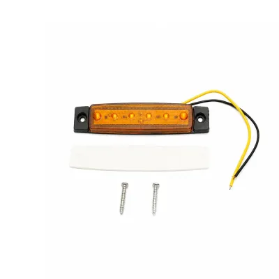Lampa gabarit laterala slim LED 12V-24V galbena 96x19x8mm Breckner Germany - imagine 2