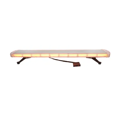 Rampa luminoasa girofar 12V cu 22 module lumina galbena 1180x210x64mm Breckner Germany - imagine 3