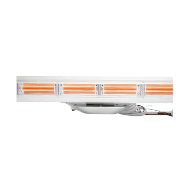 Rampa luminoasa girofar 12V cu 22 module lumina galbena si sonor integrat 1180x210x68mm Breckner Germany - imagine 8