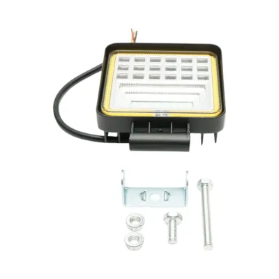 Proiector patrat LED cu DRL 126W, 10-30V, alb-galben, carcasa aluminiu 106x134x30mm Breckner Germany - imagine 2