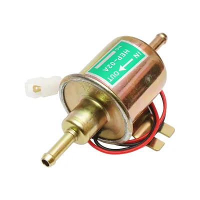 Pompa alimentare electrica universala cu filtru incorporat, 12V, L=145mm, fi 8mm pentru motorina/benzina OEM YK-3118, HEP-02A - imagine 3