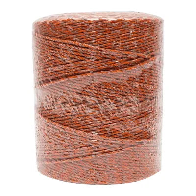 Rola fir portocaliu-maro fi 3mm 5x0.2mm SS, rezistenta 4.5 Ohm/m, 500m gard electric Breckner Germany - imagine 2