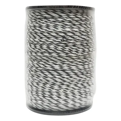 Rola fir alb-negru fi 4 mm 3x0.2mm SS 500m gard electric Breckner Germany - imagine 2