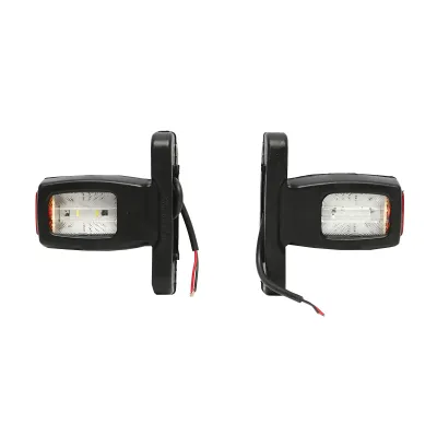 Lampa laterala de gabarit cu LED 12/24V, rosu-alb-galben - imagine 3
