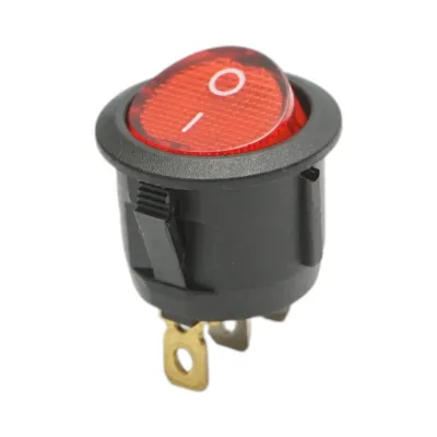 Buton intrerupator ON-OFF cu 3 pini 12V/10A, 250V AC/6A Breckner Germany