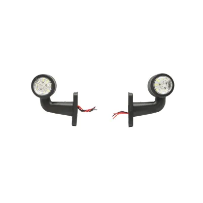 Set lampi laterale de gabarit cu LED 12/24V, rosu-alb FR0103 Breckner Germany - imagine 2