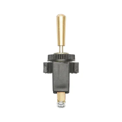 Comutator 3 pozitii cu maneta metalica 12-24V DC/10A, 125-250V AC/2A Breckner Germany - imagine 2