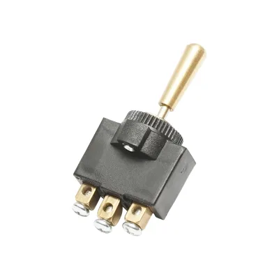 Comutator 3 pozitii cu maneta metalica 12-24V DC/10A, 125-250V AC/2A Breckner Germany - imagine 3