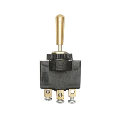 Comutator 3 pozitii cu maneta metalica 12-24V DC/10A, 125-250V AC/2A Breckner Germany