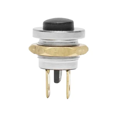 Buton pornire metalic cu revenire 12-24V DC/10A, 125-250V AC/2A Breckner Germany - imagine 2