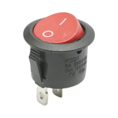 Buton intrerupator ON-OFF cu 2 pini 12V/10A, 250V AC/15A Breckner Germany