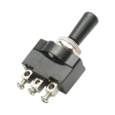 Comutator 3 pozitii 12-24V DC/10A, 125-250V AC/2A, maneta plastic, prindere metalica Breckner Germany - imagine 4