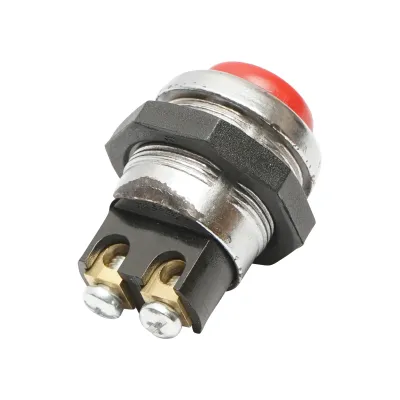Buton pornire metalic cu revenire 12-24V DC/10A, 125-250V AC/2A Breckner Germany - imagine 4