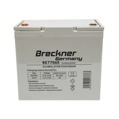 Baterie sistem solar cu gel 12V 50Ah 20HR 242x148x240mm FCG12-50 Breckner Germany
