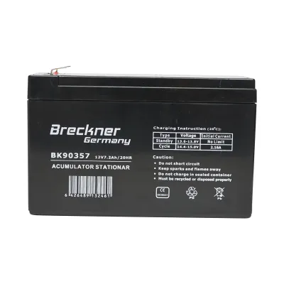 Baterie sistem solar 12V 7.2Ah 151x65x94x100 mm VRLA FC12-7.2 Breckner Germany - imagine 3
