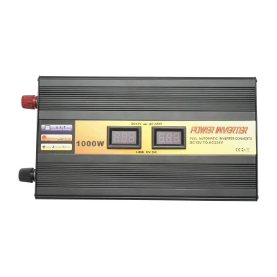 Invertor tensiune 12V-220V 1000W LCD cu USB Breckner Germany - imagine 2