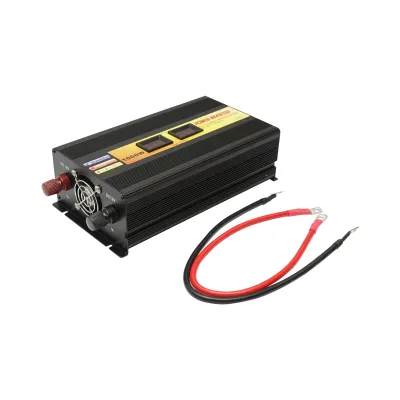 Invertor tensiune 12V-220V 1000W LCD cu USB Breckner Germany