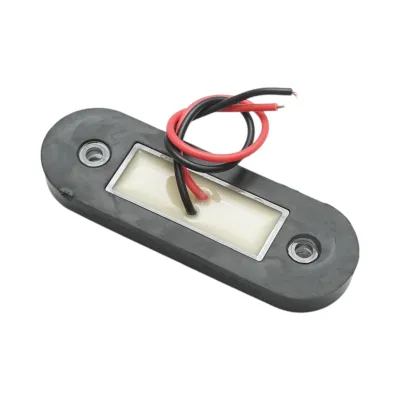 Lampa gabarit laterala ovala LED 12-24V alba 4 LED-uri 85x28x11mm Breckner Germany - imagine 6