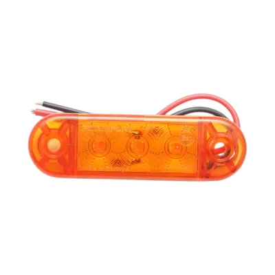 Lampa gabarit laterala ovala LED 12-24V galbena 3 LED-uri 70x21x10.5mm Breckner Germany