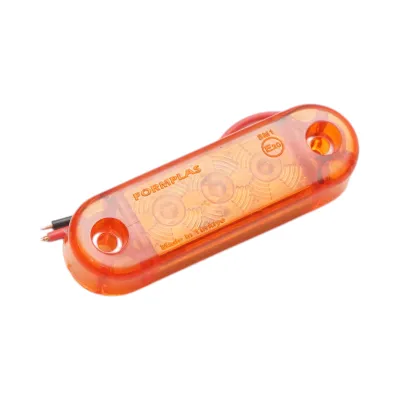Lampa gabarit laterala ovala LED 12-24V galbena 3 LED-uri 70x21x10.5mm Breckner Germany - imagine 3