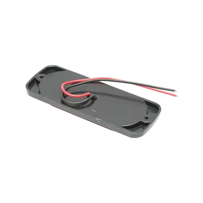 Lampa laterala stroboscopica LED rosie 115mm 12-24V FR1278R Breckner Germany - imagine 3