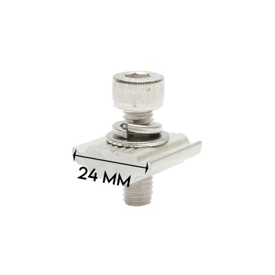 Clema pentru acoperis plat si sol prinderi panou solar fotovoltaic sistem B, 24mm Breckner Germany - imagine 2