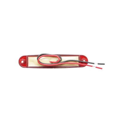 Lampa gabarit laterala LED rosie 100mm 12-24V Breckner Germany - imagine 2