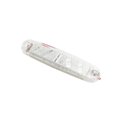Lampa gabarit laterala LED alba 100mm 12-24V Breckner Germany - imagine 3