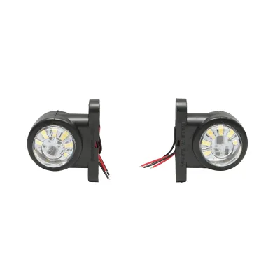 Lampa gabarit rotativ laterala LED alba-rosu 12-24V FR1102 Breckner Germany - imagine 2