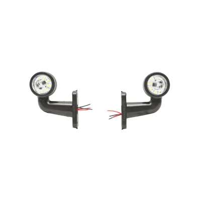 Set lampi rotative gabarit cu brate LED alba-rosu 12-24V FR1103 Breckner Germany - imagine 2