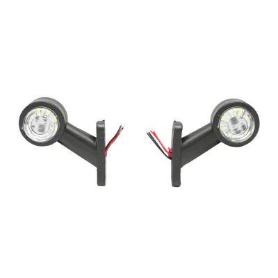 Set lampi rotative gabarit laterale LED alba-rosu 12-24V FR1104 Breckner Germany - imagine 2
