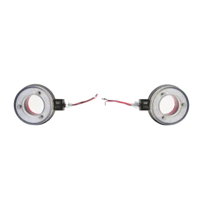 Lampa pozitie cu LED 12/24V pentru oglinda camion rosu/alb FR0330RW Breckner Germany - imagine 2