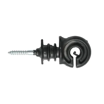 Izolator inelar PP ECO negru mat pentru fir gard electric Breckner Germany