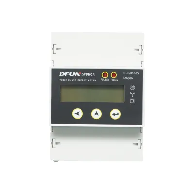 Kit releu putere DFUN DFPM93, smart meter, trifazic 3x220-380V, 6400imp/Kwh cu siguranta digitala, transformator Split Core 600V, 200A/5A, 50-60Hz - imagine 2