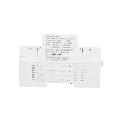 Kit releu putere DFUN DFPM93 smart meter, trifazic 3x220-380V, 6400imp/Kwh cu siguranta digitala, transformator Split Core 600V, 300A/5A, 50-60Hz - imagine 7