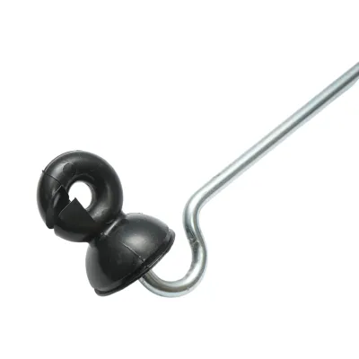 Izolator premium lung inelar unghiular fi6 pentru fir gard electric Breckner Germany - imagine 4