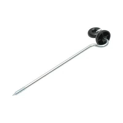 Izolator premium lung inelar unghiular fi6 pentru fir gard electric Breckner Germany - imagine 3