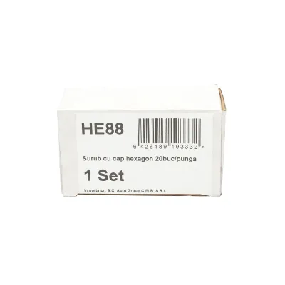 Surub autoforant cu cu saiba si cap hexagonal 6x80mmx20 buc Breckner Germany - imagine 5
