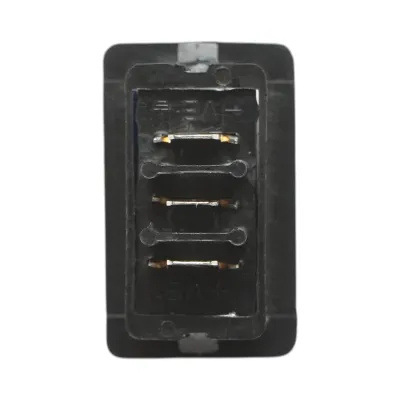 Intrerupator lumini 3 pini albastru universal Breckner Germany - imagine 4