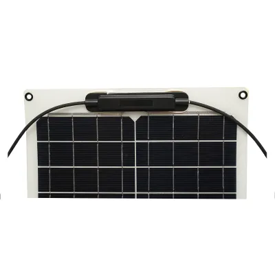 Panou solar 50W fotovoltaic monocristalin, flexibil, cablu si conectori MC4 Breckner Germany - imagine 4