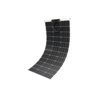 Panou solar 100W fotovoltaic monocristalin, flexibil, cablu si conectori MC4 Breckner Germany - imagine 3