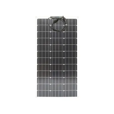 Panou solar 100W fotovoltaic monocristalin, flexibil, cablu si conectori MC4 Breckner Germany