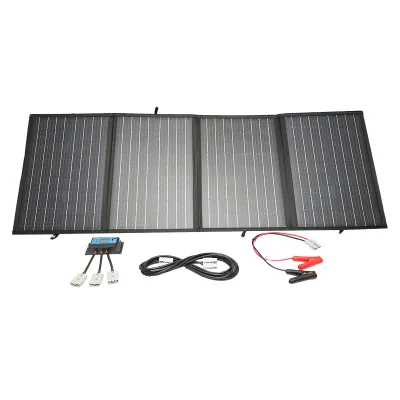 Panou solar 150W fotovoltaic monocristalin, pliabil tip valiza cu regulator de tensiune 12V/20A Breckner Germany - imagine 4