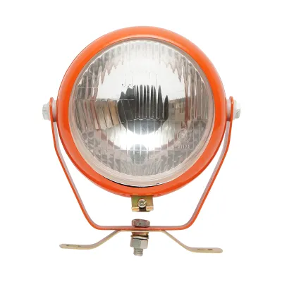 Lampa, proiector de lucru portocalie reglabila cu intrerupator pentru tractor sau utilaje agricole 12V Breckner Germany - imagine 2