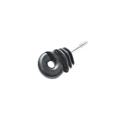 Izolator inelar premium negru PP pentru fir gard electric Mezofarm - imagine 3