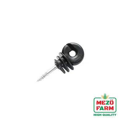Izolator inelar premium negru PP pentru fir gard electric Mezofarm