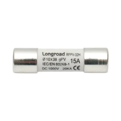 Siguranta fuzibila cilindrica RFPV-32H pentru sisteme solare gPV, 15A, 1000VDC Longroad